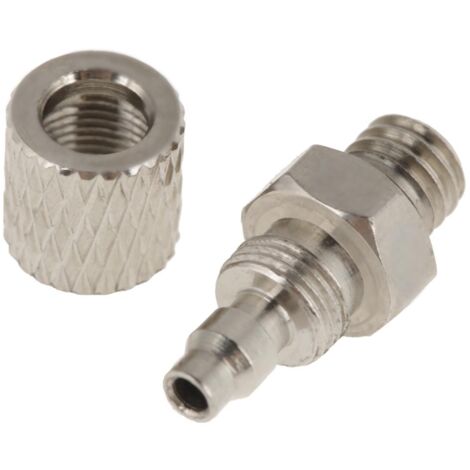 20 Pièces Raccord Pneumatique Rapide M5 4mm, Connecteur Droit Mâle pour Tuyau d'Air Mini (1/5)