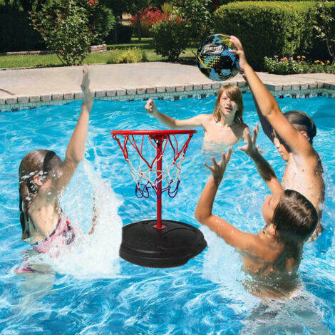 Panier de basket flottant en acier inoxydable pour piscine