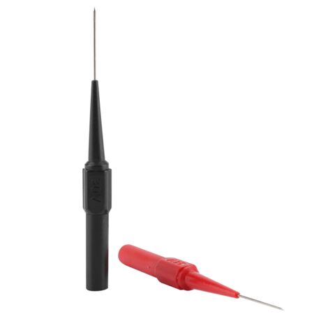 1 Paire de Pointes de Test Isolées pour Multimètres, Aiguilles Percantes Rouge et Noir (1/5)
