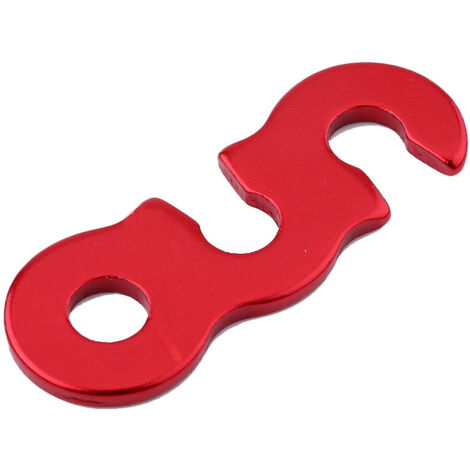 10 pièces Boucle de corde vent alliage pour abri tonnelle à relâche rapide (Rouge S) (1/2)