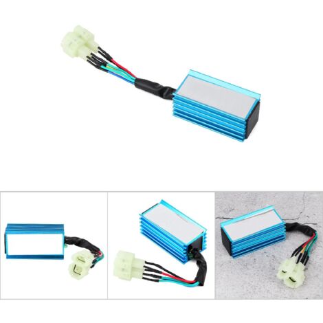 Boîtier d'allumage GY6 6 broches pour scooters 50cc à 150cc, compatible moteurs 2 temps et cyclomoteurs (1/5)