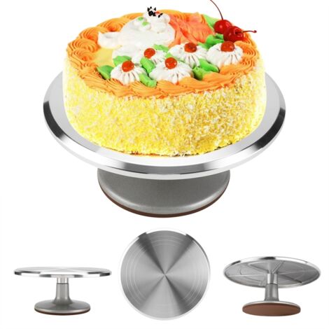 Plateau tournant en aluminium 12 pouces pour décoration de pâtisserie et gâteaux (1/5)