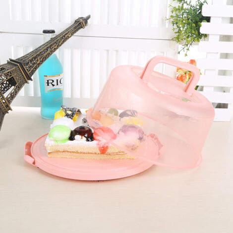 Boîte de Transport à Gâteaux Portable avec Poignée, Boîte de Conservation Alimentaire Transparente pour Cupcakes (1/5)