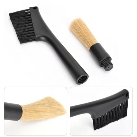 Brosse de Nettoyage Double Tête pour Moulin à Café et Comptoir de Bar (1/5)