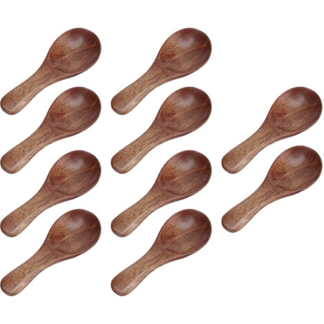 10 cuillères en bois pour cuisine, dosage huile, café, thé, sucre, épices, ustensiles de cuisson (1/5)