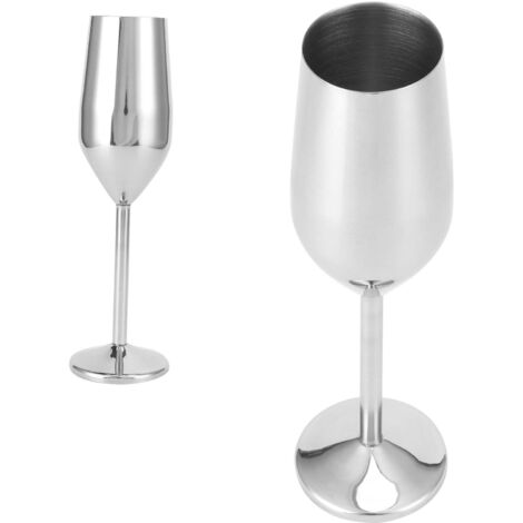 Verre à Champagne Inoxydable 200ml Brillant pour Bar/Fête/Banquet/Pique-nique (1/5)