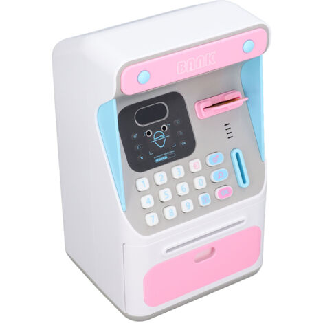 Coffre-fort éducatif pour enfants avec reconnaissance faciale et mot de passe - Tirelire électronique grande capacité (1/5)