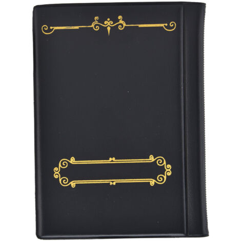 Album de Collection de Pièces Grande Capacité Design Anti-Dérapant Résistant à l'Eau 120 Pochettes Porte-Pièces pour Collection Noir (1/5)