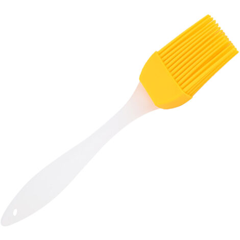 Pinceau de Nettoyage Barbecue en Silicone Jaune pour Camping et Extérieur (1/5)