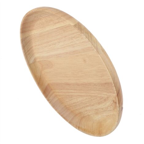 Plateau Bois Rond pour Thé, Sushi, Fruits - Plateau de Service 18cm pour Maison Restaurant (1/5)