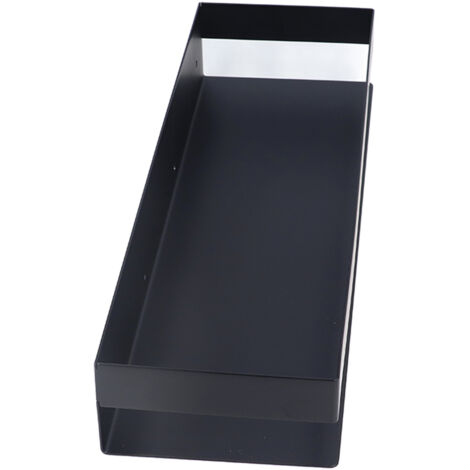 Étagère Murale Salle de Bain 40cm Noir Mat Acier Inoxydable Étanche Moderne pour Cuisine Chambre (1/5)
