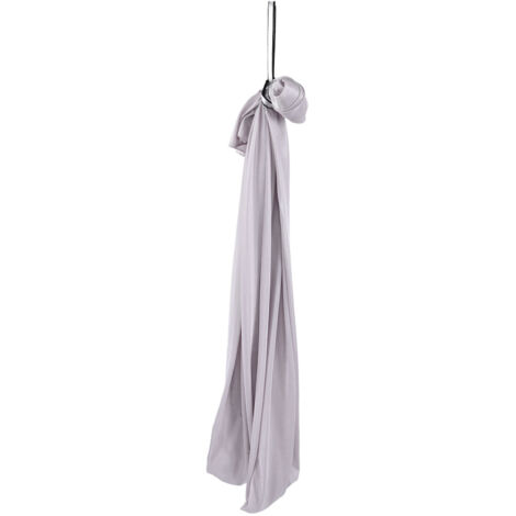 Hamac de Yoga Aérien 1x2.8m Sécurisé et Respirant pour Enfants - Soulagement Douleur, Élastique, Gris (1/5)