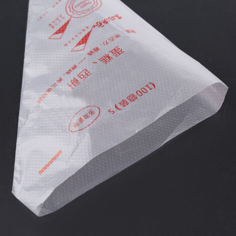 100 pièces Sacs à Douille Alimentaires en Plastique pour Décoration de Gâteaux, Pâtisserie et Glaçage (Taille S) (1/5)