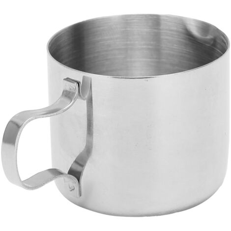 Pitcher à lait 30ml en acier inoxydable, idéal pour mousser le lait à la maison ou au café, facile à nettoyer et sans BPA. (1/5)