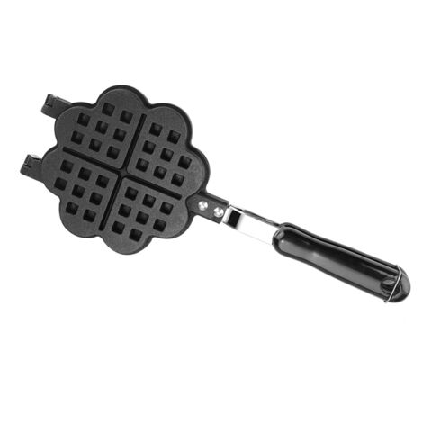 Poêle à Gaufres en Forme de Cœur, Antiadhésif pour Cuisine - Moule à Pression pour Préparation de Gaufres (1/5)
