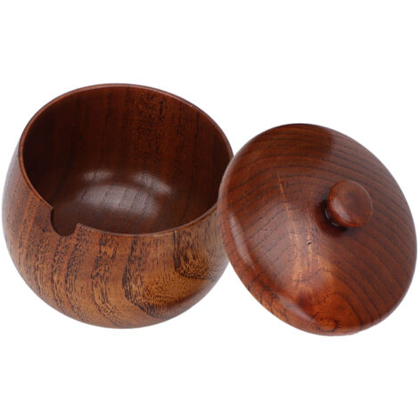 Bocal à Épices en Bois de Jujubier Verni - Couvercle Flip-Top Anti-Poussière, Design Japonais pour Cuisine (1/5)