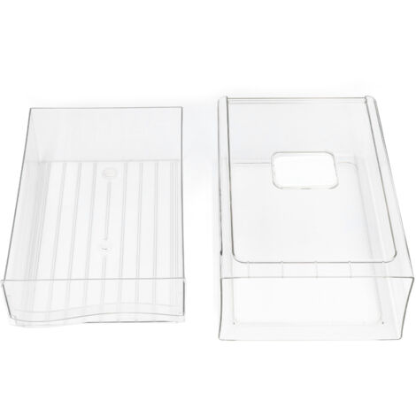 Bacs de Rangement Transparents pour Réfrigérateur - Bacs Empilables Grade Alimentaire pour Organisation de Garde-Manger (1/5)