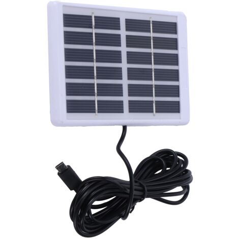 Panneau solaire polycristallin 1.2W 6V avec port Micro USB pour chargeur solaire portable (1/5)