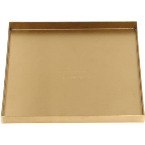 Plateau en Acier Inoxydable Doré pour Bijoux, Maquillage, Restauration et Organisateur de Bar (1/5)