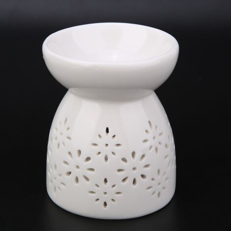 Lampe à parfum de nuit en céramique pour huiles essentielles et aromathérapie (1/5)