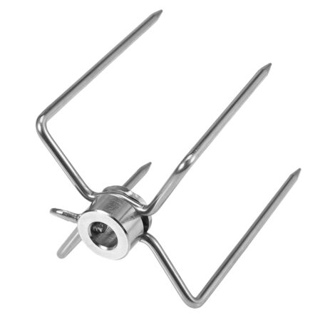 2 Pièces Fourchettes de Barbecue Multifonction en Acier Inoxydable pour Grill et Rôtisserie