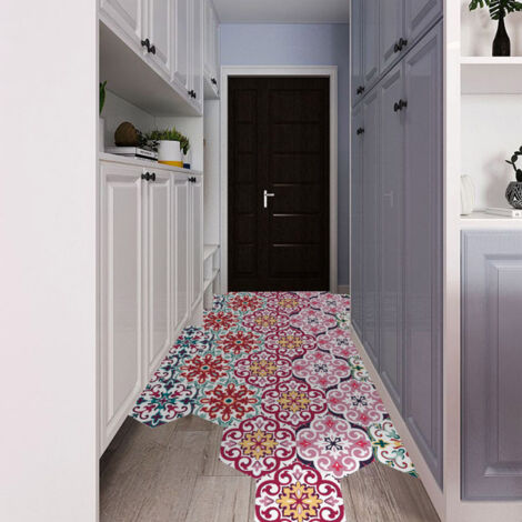 10 Pièces Autocollants Décoratifs Hexagonaux Imitation Carrelage Céramique Anti-Dérapants Étanches (1/5)