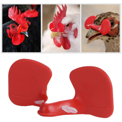500 Pièces de Lunettes Anti-Picage pour Poulets, Équipement d'Élevage de Volaille, Protections Oculaires (1/5)