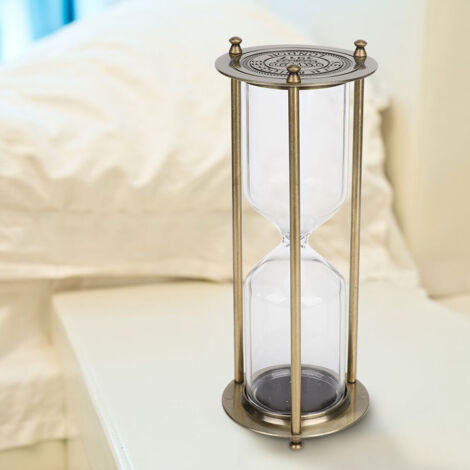 Sablier Décoratif en Verre - Minuteur Élégant pour Maison - Idée Cadeau Original - Petit Ornement (1/5)