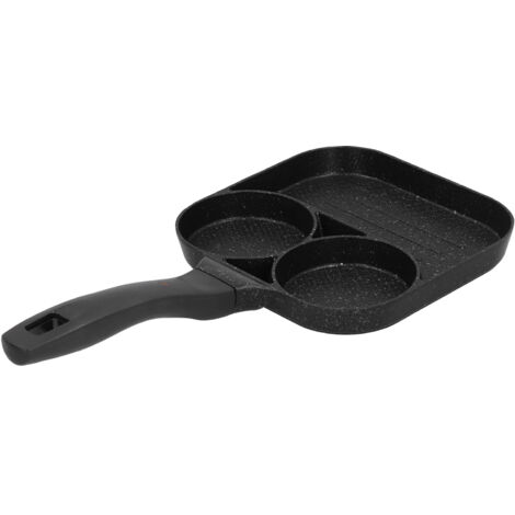 Poêle à œufs 3 en 1 antiadhésive, parfaite pour cuire steaks et saucisses - Idéale pour la cuisine (1/5)