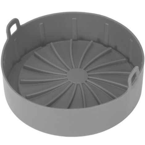 Doublure en Silicone pour Friteuse sans Huile, Tapis de Cuisson pour Gril, Pain et Gâteau, Accessoire de Cuisine pour Autocuiseur, Gris (1/5)
