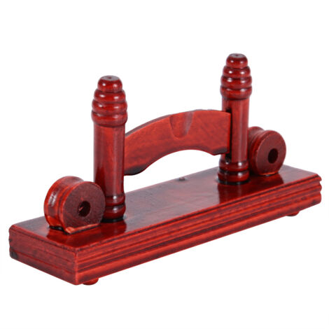 Support pour éventail décoratif chinois, présentoir pratique pour éventails, support pour éventails pliants en bambou (rouge mat) (1/5)