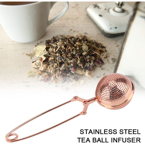 Infuseur à Thé Réutilisable en Acier Inoxydable Portable, Filtre Boule pour Théière (1/5)
