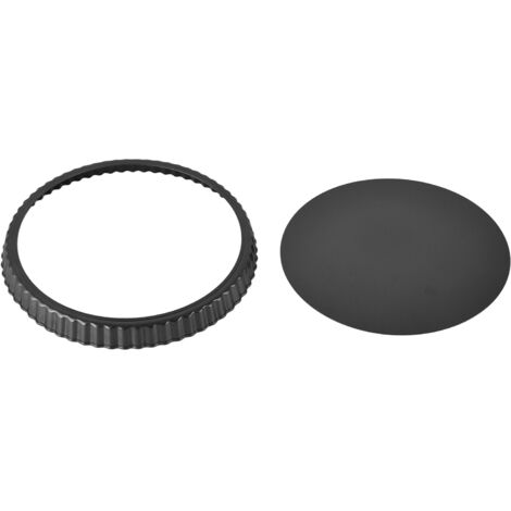 Moule à Tarte Profond Antiadhésif 12 Pouces avec Fond Amovible pour Quiches et Pâtés (1/5)