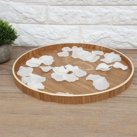 Plateau de service en bois pour thé, fruits, bonbons et décoration intérieure (1/5)