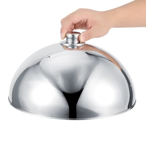 Couvercle Anti-Mouches en Acier Inoxydable pour Buffet d'Hôtel et Restaurant - Protection Contre la Poussière (25 cm) (1/5)