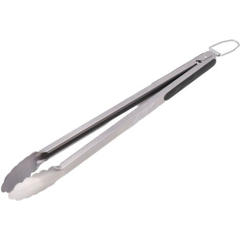 Pince de cuisine antiadhésive en acier inoxydable avec anneau de suspension, idéale pour barbecue et camping (1/5)