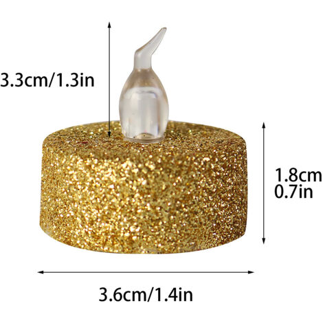 Bougie Électronique LED pour Décoration de Noël, Anniversaire ou Proposition Romantique (1/5)