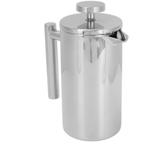 Cafetière à Piston en Acier Inoxydable 350ml, Portable pour Maison, Voyage et Camping (1/5)