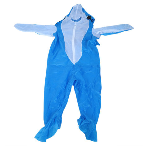 Costume Inflatable Bleu Requin pour Fêtes Halloween et Carnaval, Tissu Polyester 190T Imperméable (1/5)