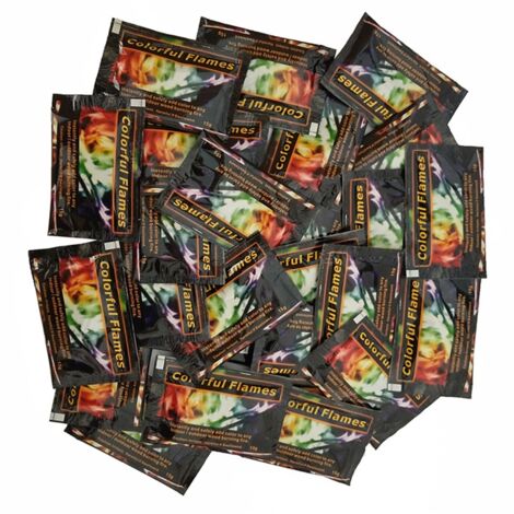 2 Sachets Poudre Couleurs Feu Magique pour Foyer et Feu de Camp (1/5)
