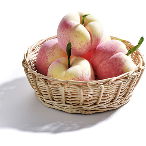 6 Pièces Pêche Artificielle en Mousse, Modèle de Fruit Haute Simulation, Accessoire Photo pour Enfants, Décoration de Table (1/5)