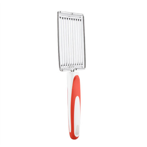 Coupe-légumes multifonction en acier inoxydable pour jambon, fruits et tomates (Orange)