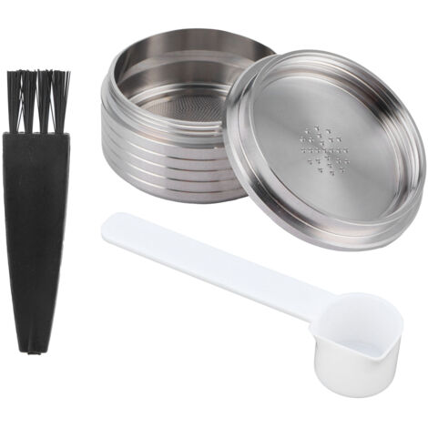 Capsule de Café Réutilisable avec Cuillère-Brosse Compatible Machine à Café DELTA Q NDIQ7323 (1/5)