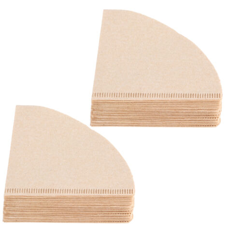 80 Pièces Filtres à Café Jetables en Forme de Cône pour Préparation de Café Drip, Accessoire Maison et Bureau (Modèle V02, 14 Personnes) (1/5)