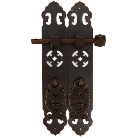 Poignée de tiroir antique en laiton bronze, élégante et rétro, résistante à la rouille pour armoires, commodes et bibliothèques. (1/5)