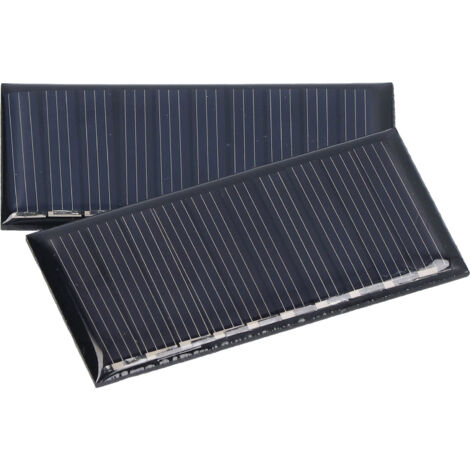 2 Pièces Panneaux Solaires Miniatures 0.25W 5V Polycristallins Portables Résistants aux Intempéries pour Projets DIY (1/5)