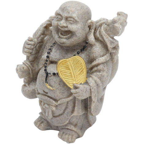 Statuette Bouddha Rieur en Résine 8cm, Décoration Bureau Maison, Idée Cadeau Collection (1/5)