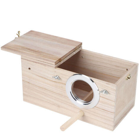 Nid en Bois Durable pour Perruches Calopsittes - Nichoir de Reproduction et Décoration (1/5)