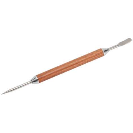 Stylo à latte en acier inoxydable avec manche en bois pour l'art du café - Outil de décoration DIY (1/5)
