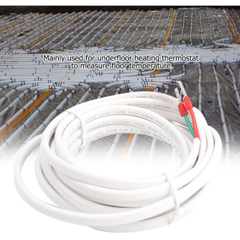 Sonde de température pour plancher chauffant, câble capteur 3 mètres accessoire thermostat